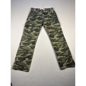 Levis 505 Camo Cargo Pants Womens Size 12 Regular Camouflage Straight Leg